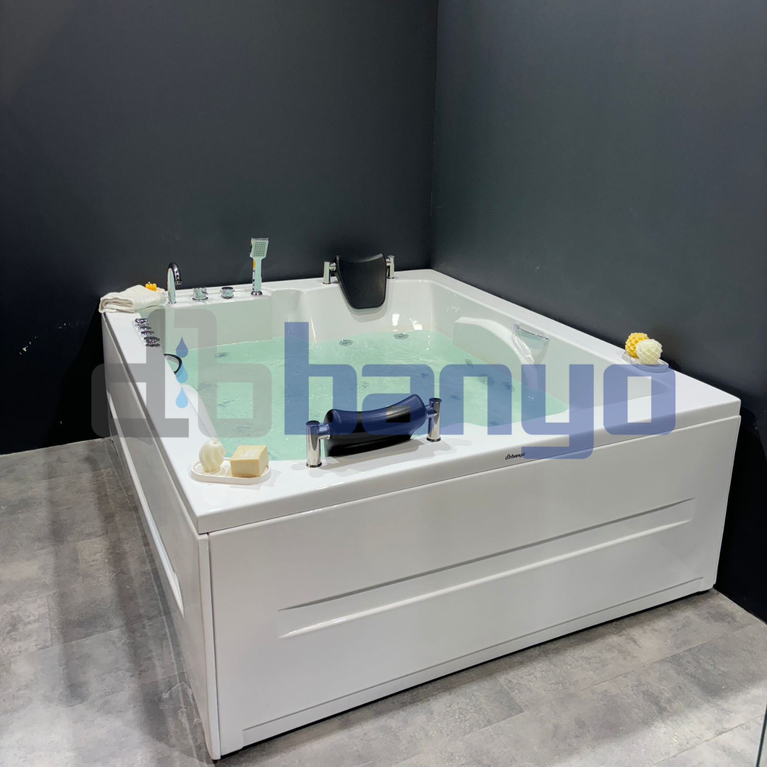 dbbanyo - 120*180 cm  Çift Kişilik H60 Dikdörtgen Küvet